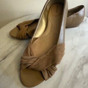 Land's End Open Toe Flats